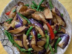 豆角炒茄子-区海鸡场饭店(石壁店)