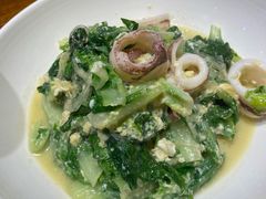 笔管鱼炒小白菜-必点海鲜·鲅鱼水饺(鞍山西道店)