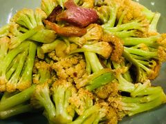 虾皮培根花菜-港丽餐厅