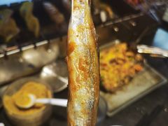 带籽多春鱼-黑门烤肉