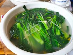 盐水青菜-花悦农庄 | 烧鸡·竹筒饭(沙迳高沙温泉香溪堡店)