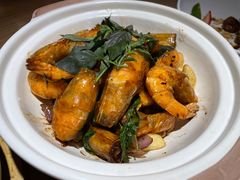 九层塔三杯焗大明虾-宴南庭·闽味私房菜