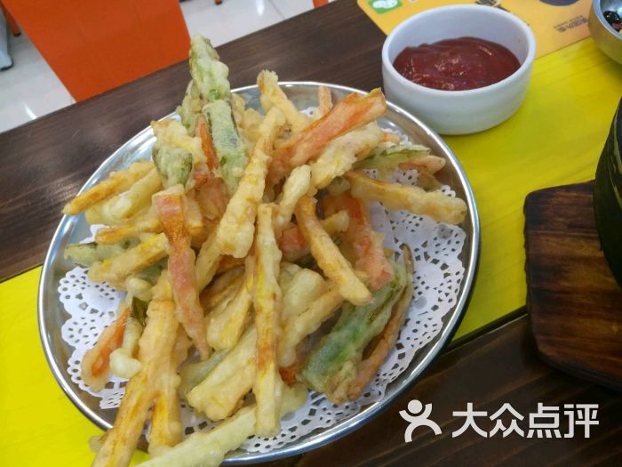 akalaka啊咔啦咔韩国料理(时代奥城总店)天妇罗炸蔬菜图片 
