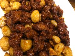 黑蒜子牛肉粒-陈傻子餐厅(世纪都会店)