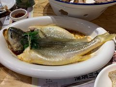清蒸黄花鱼-陈鹏鹏潮汕菜(欢乐海岸 海边景观店)
