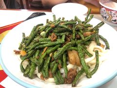 四季豆炒肉拌面-杨记跷脚牛肉面(临汾鼓楼广场店)