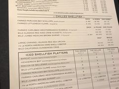 菜单-Water Grill(圣莫妮卡店)