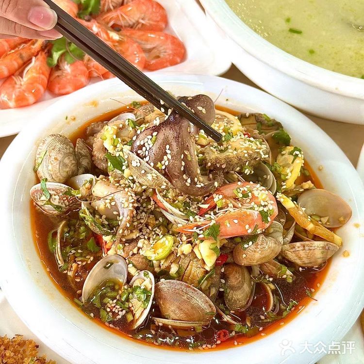 新鲜海鲜必须安排清爽的捞汁小海鲜‼