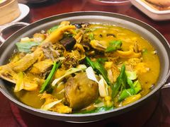 土鸡炖蘑菇-我家福厨(万达中餐厅店)