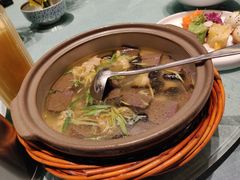 鸭血原味老鸡汤-久宴·天目湖大鱼头(恐龙园店)