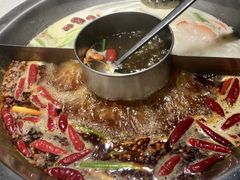 牛油番茄菌汤三味锅-川锅一号火锅(铜山万达店)
