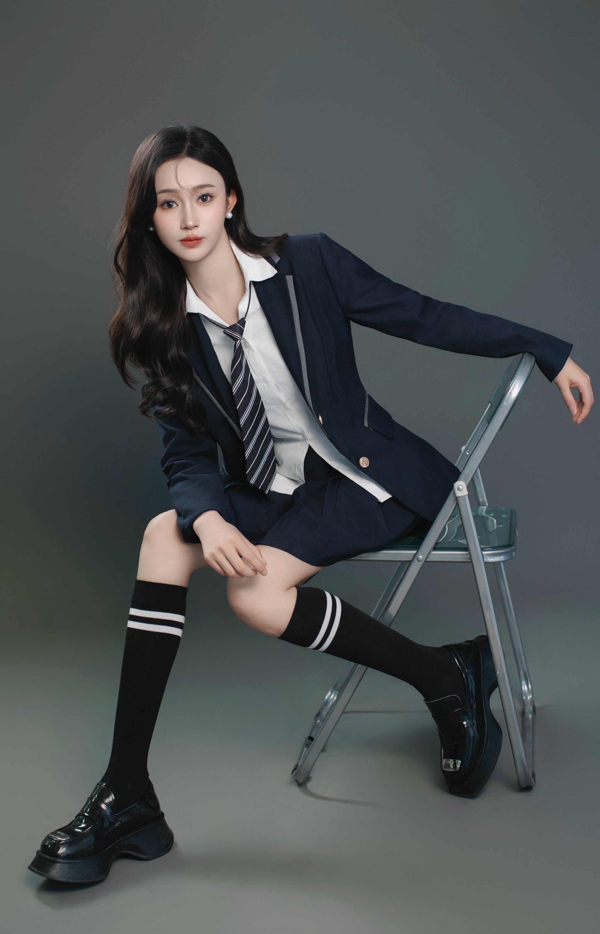 学院jk制服元气少女🖤韩杂画报写真