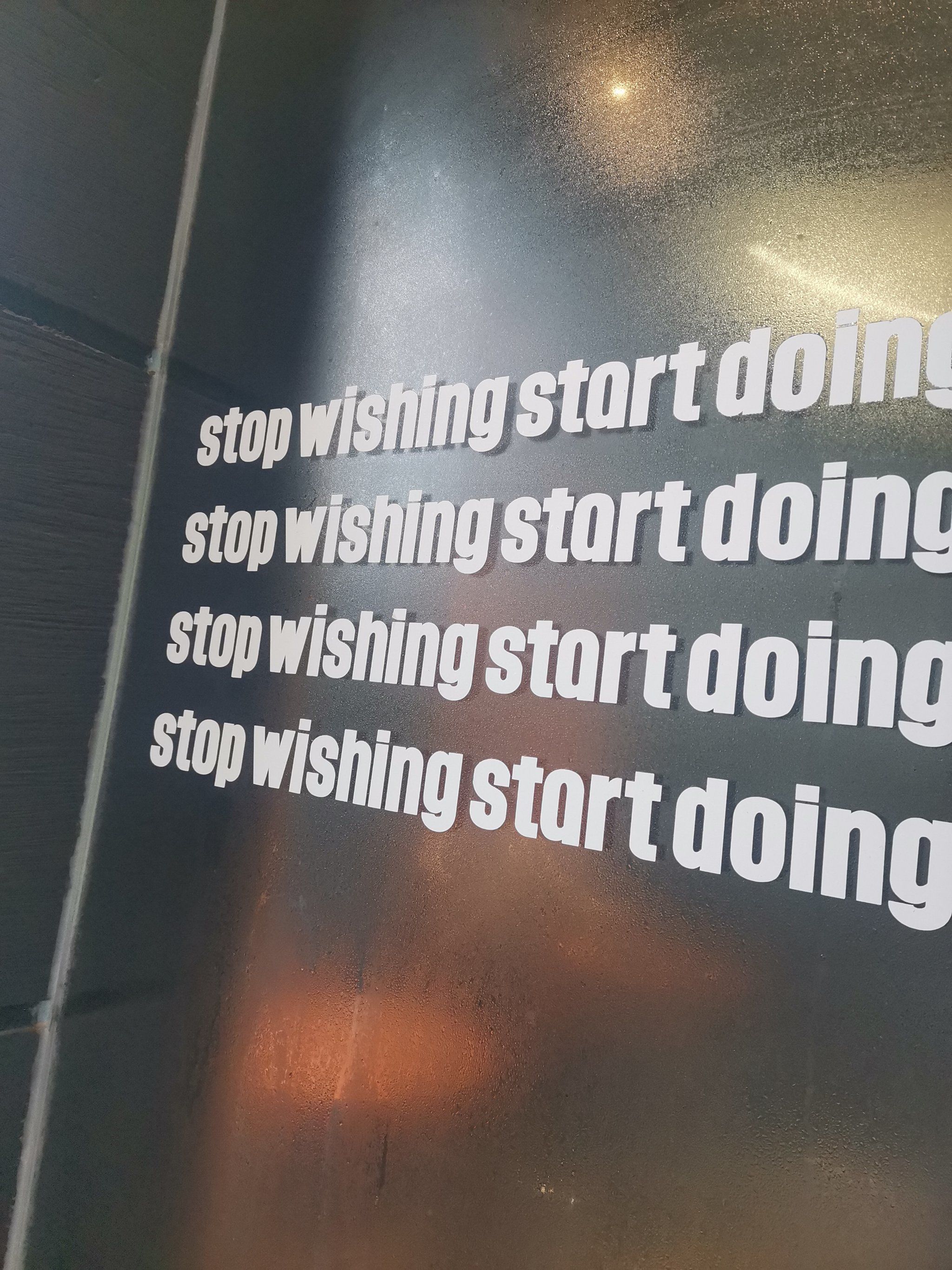 stop wishing start doing