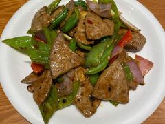 豉椒炒鲜猪肝-頂好酒家·经典粤菜(海信广场店)