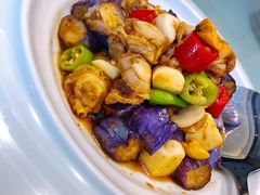 紫山茄拌扇贝-味莊·青岛菜(石老人店)