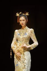 -懿沉香中式嫁衣礼服秀禾服龙凤褂马来褂旗袍总店