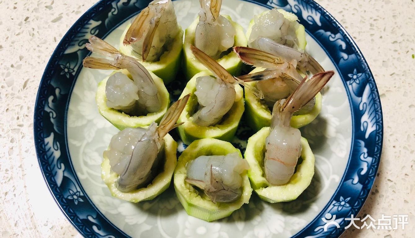 丝瓜和鲜虾这样，好看好吃，有营养