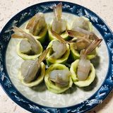 丝瓜和鲜虾这样，好看好吃，有营养