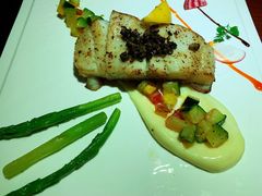香煎比目鱼配菌菇黑松露-鹿萤季·营地小馆(皇后公园店)