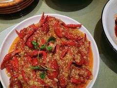 蒜蓉蒸虾-刘胖子家常菜·蹄花焖藕(兴业店)