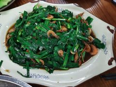 韭菜炒河虾-罗浮山·罗园农庄