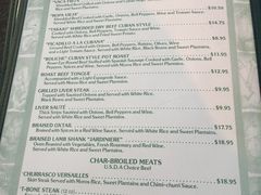 菜单-Versailles Restaurant Cuban Cuisine