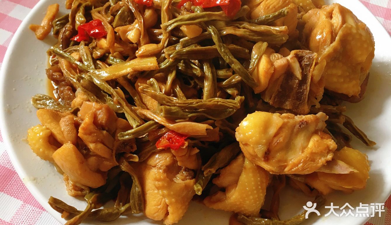 快手家常菜——干豆角炒鸡