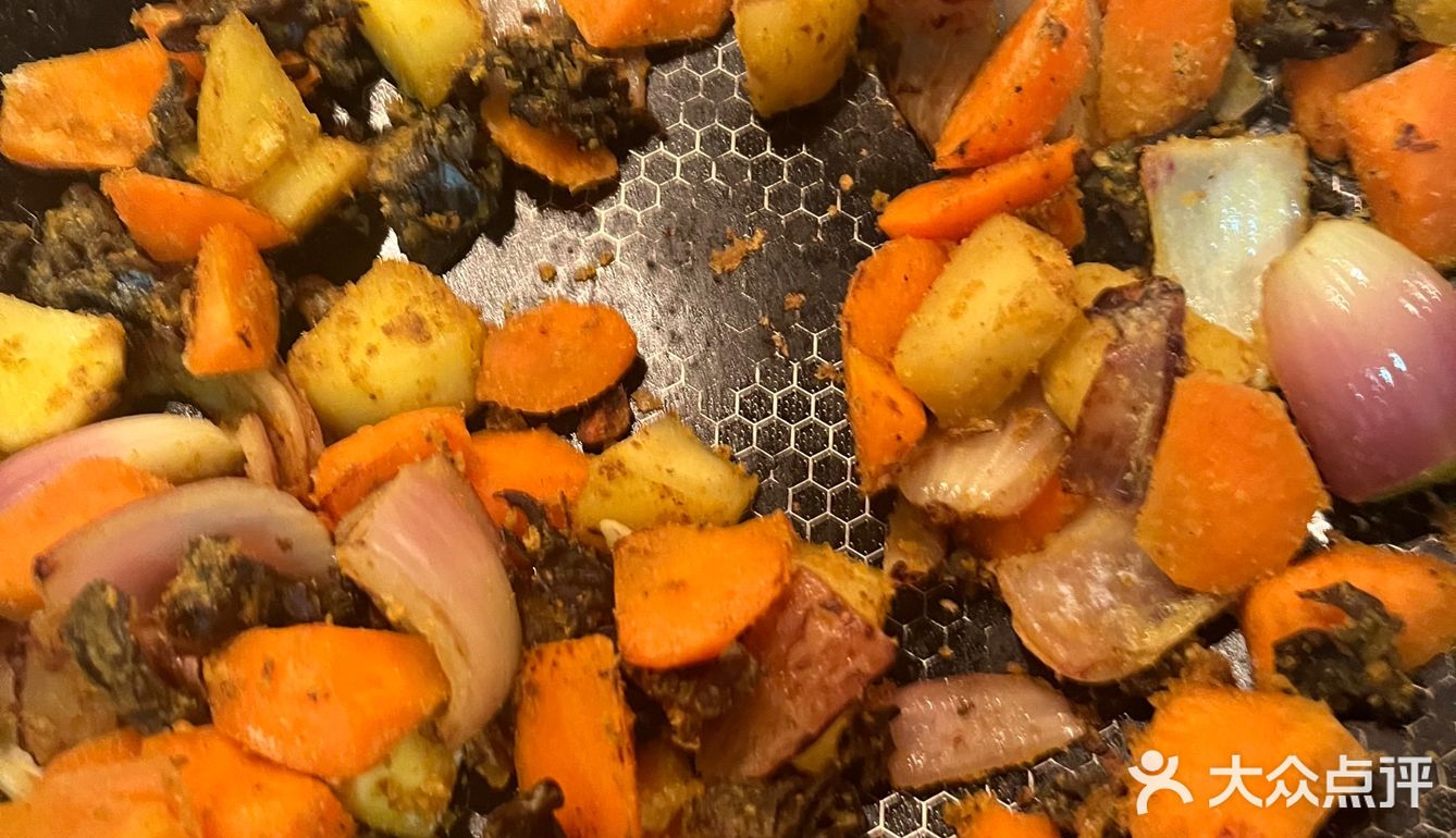 鸡腿奶味咖喱拌面