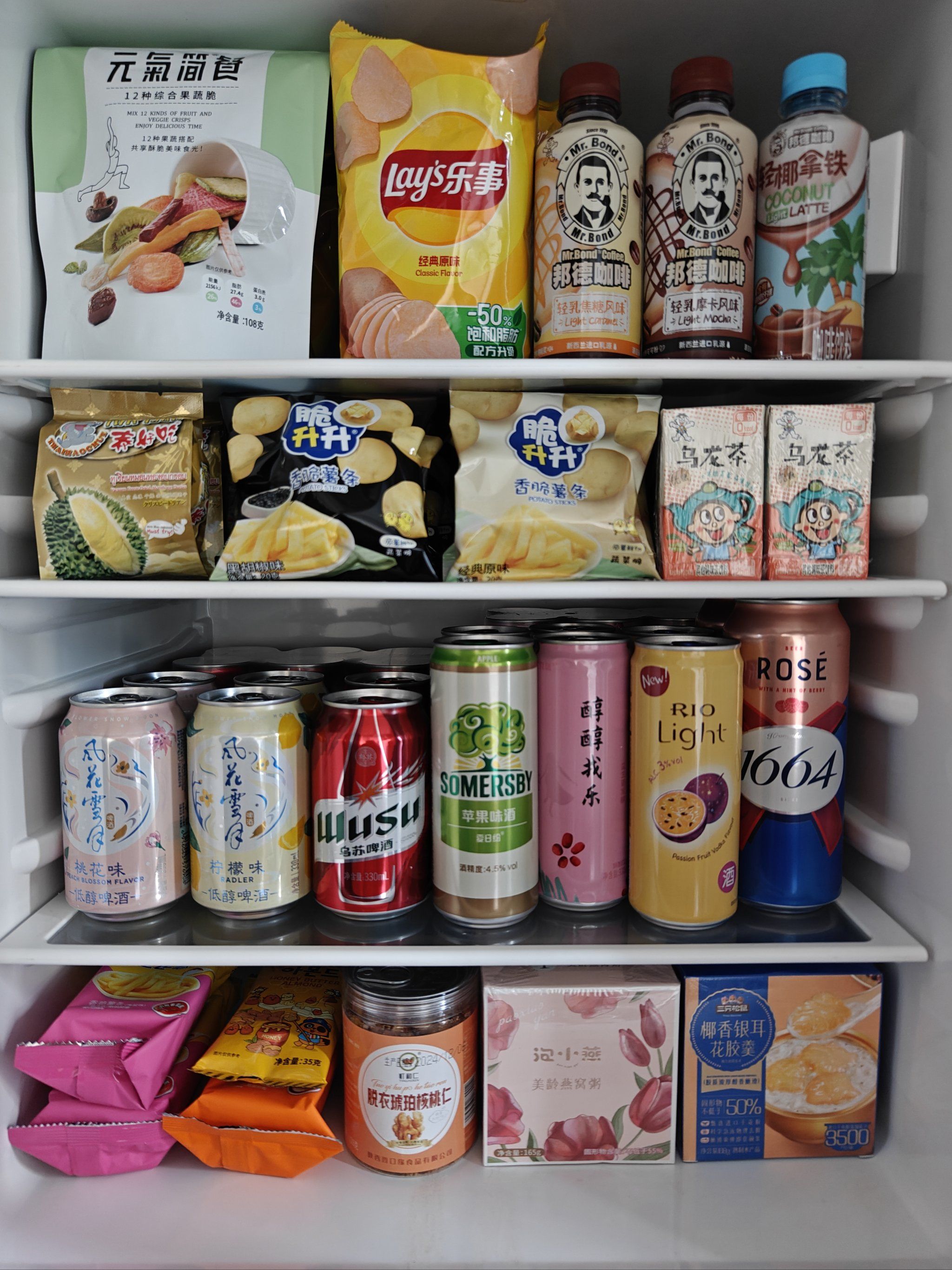 旧冰箱改成零食柜