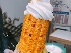 烤玉米冰淇淋-茶是一枝花泡茶店