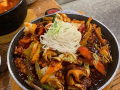 炒鱿鱼-姜虎东白丁韩国烤肉(吉利大厦店)
