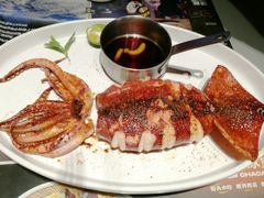 原始烤大鱿鱼-開籠雀冰室(同和金铂店)