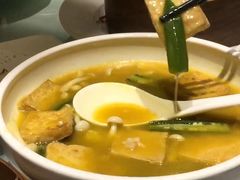 金汤秋葵豆腐-尘香•传统川菜(创汇首座店)