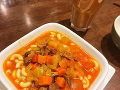 鲜茄牛腩粒汤通心粉-新旺茶餐厅(嘉里城店)