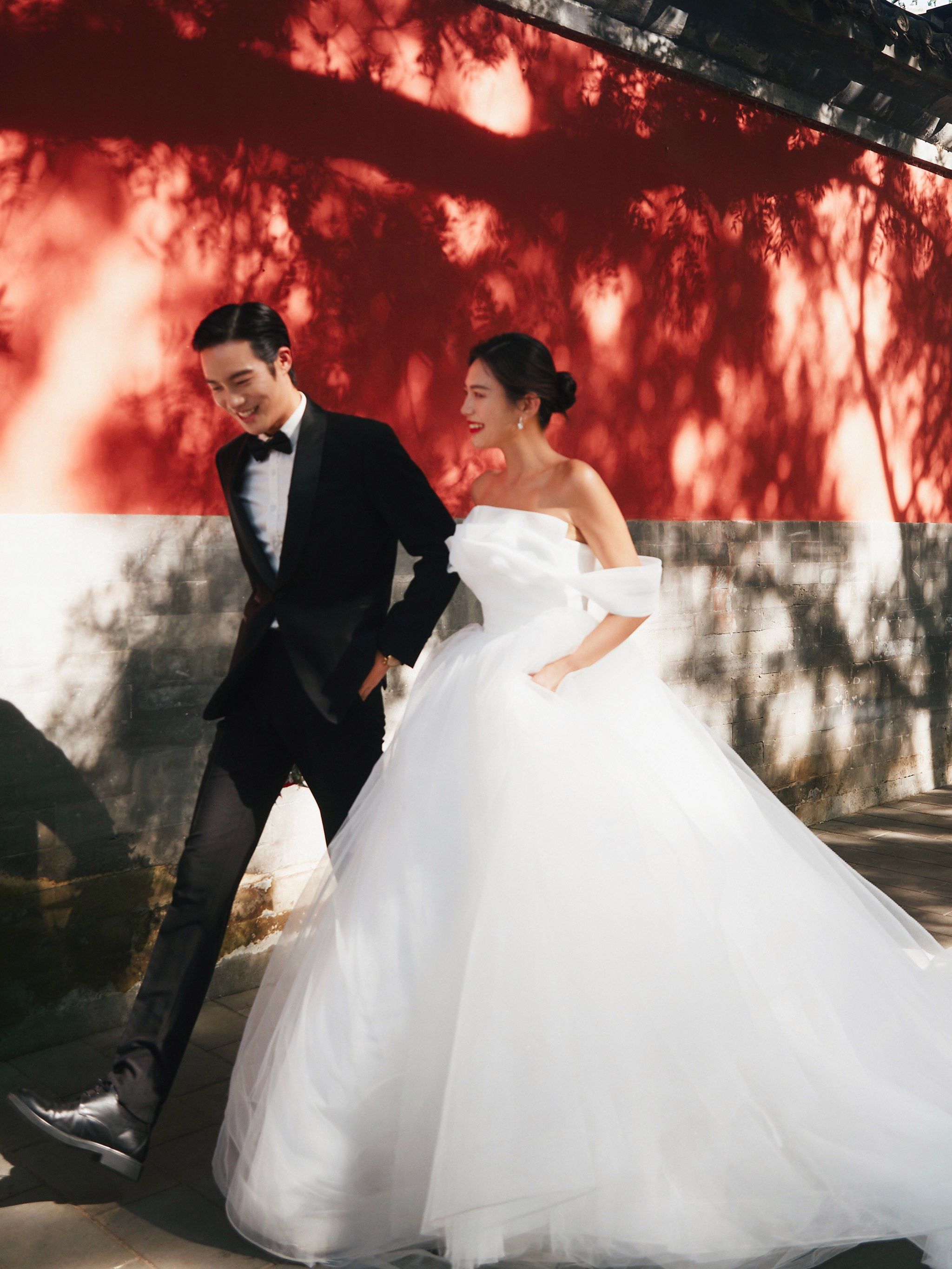 记忆深处的角楼红墙婚纱照