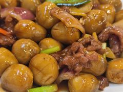 草菇炒牛肉-文记壹心鸡(宝华路店)