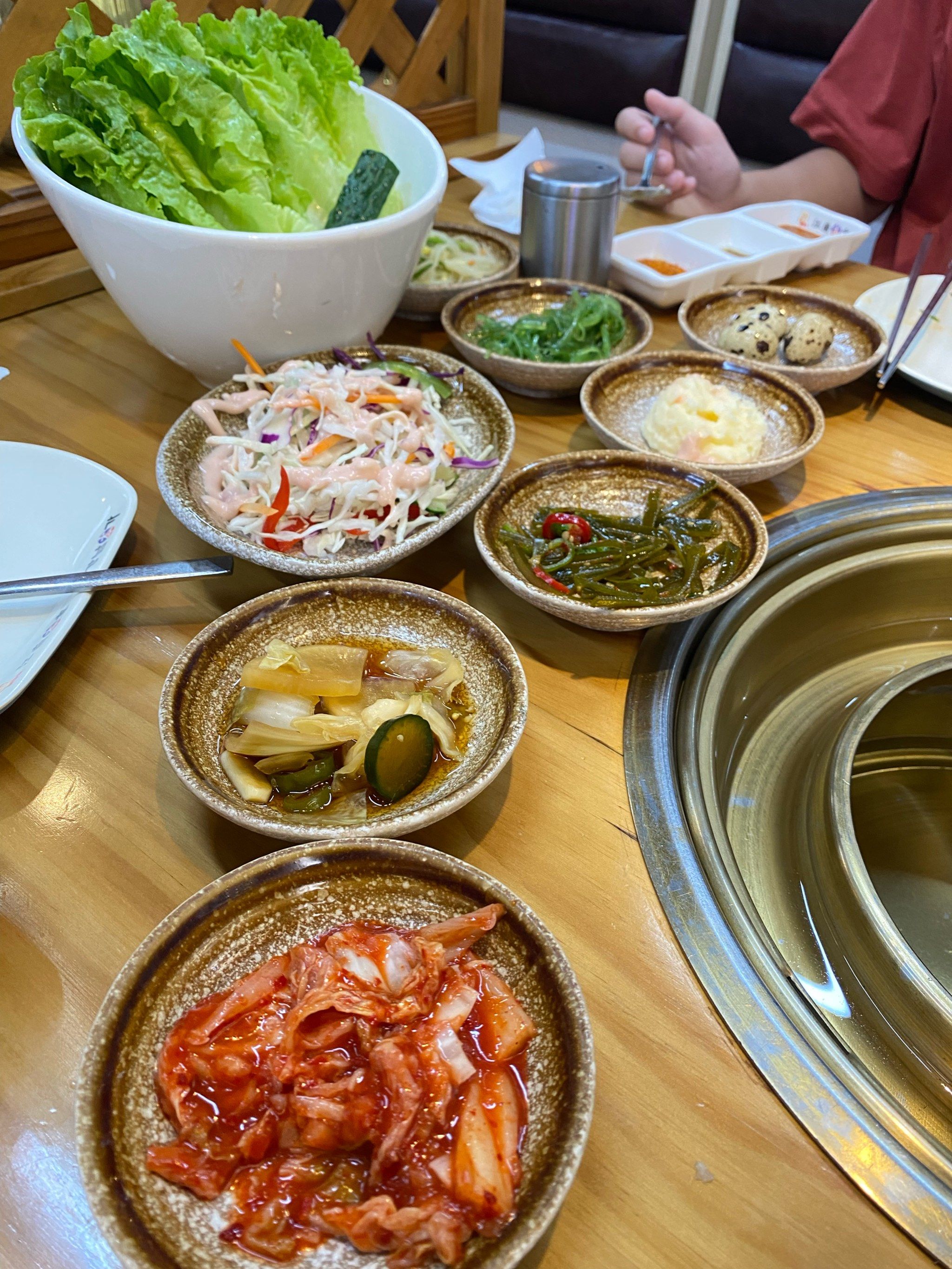 「江南本家韩国料理(后瑞店)」小朋友说没吃过韩国料理,想吃,于是习惯