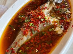 剁椒鸦片鱼-怡园饭店-餐厅(四望亭店)