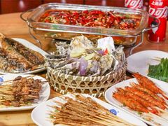 -路边摊小炉子烧烤