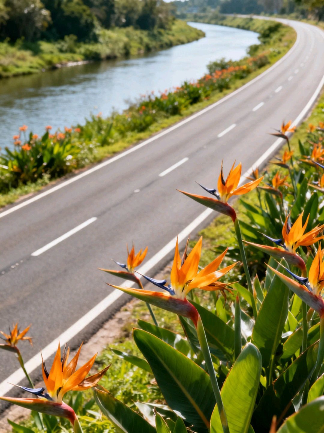一条平坦宽阔的大马路