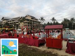-亚龙湾希尔顿自助餐厅·海鲜·烧烤·沙滩BBQ·现场乐队