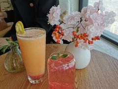 樱花气泡水-柴犬小屋·柴餐厅·狗咖食堂(金鼎广场店)