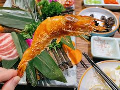 盐烤大虾-明洞阿姨·韩式酱蟹烤肉·创意料理(三元桥店)