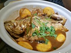 砂锅炖黄花鱼-吕氏疙瘩汤·私家菜馆(慈云寺店)
