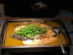 鲜青椒味清江鱼-探鱼·鲜青椒爽麻烤鱼(西南商都店)