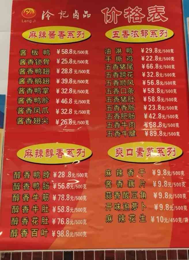 冷记卤品(硚口店)-"基本每次路过都会买的一家卤味店味道真切.