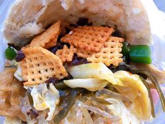 花干鸡蛋菜夹馍-三兄弟高炉烧饼