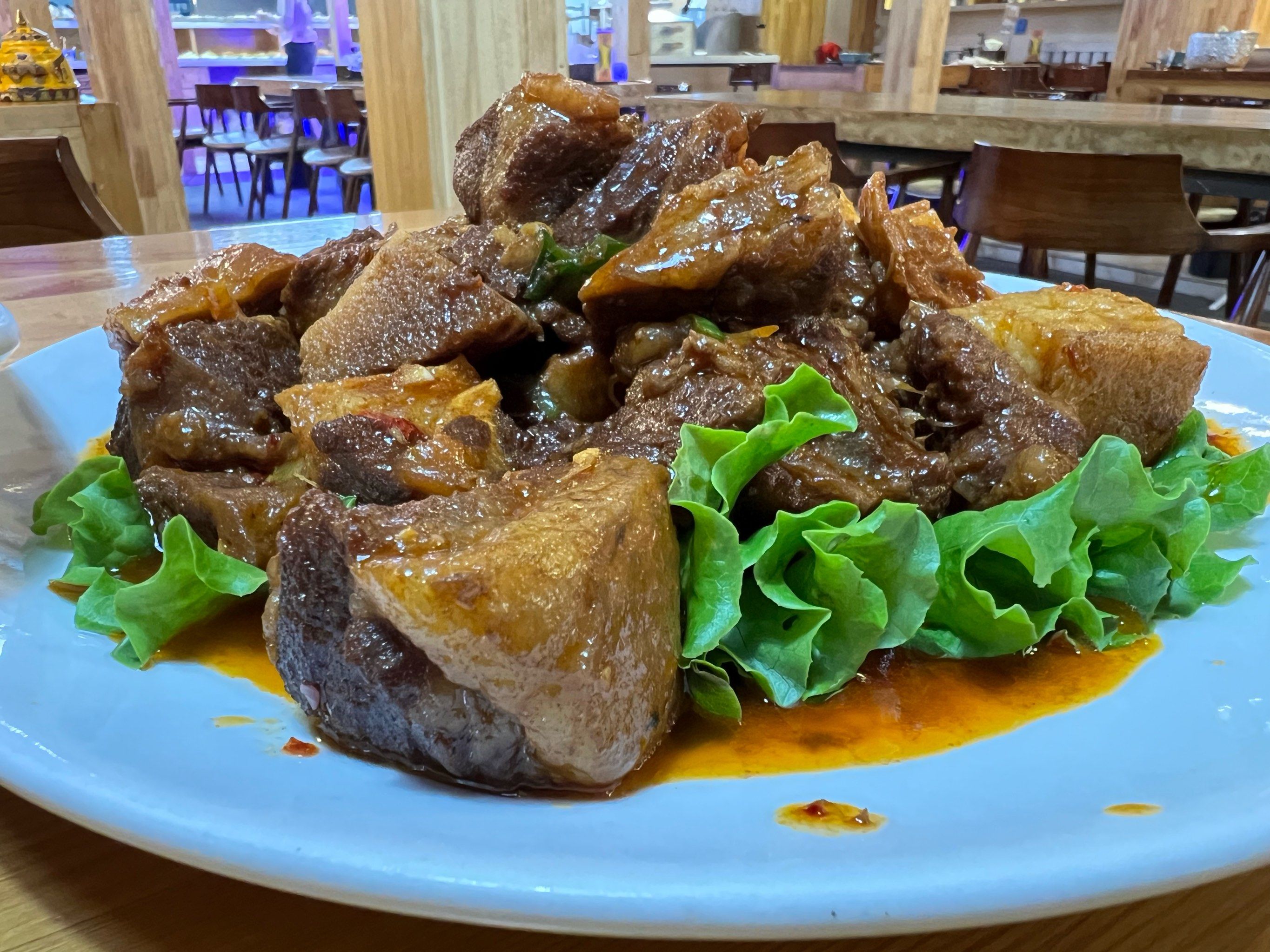 黄焖驼排的诱惑味道