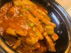 鱼香茄子煲-新加坡瑞珍•海河观景餐厅