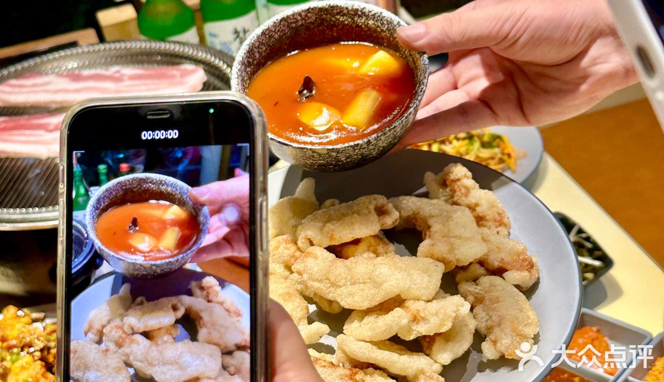 店里韩料,烤肉都是很正宗~️坛子横膈膜 鲜嫩的肉质